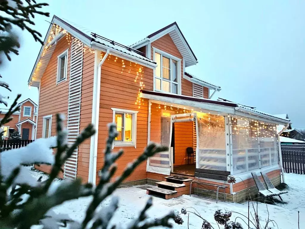 Дом в Ленинградская область, Приозерский район, Сосновское с/пос, д. ... - Фото 1