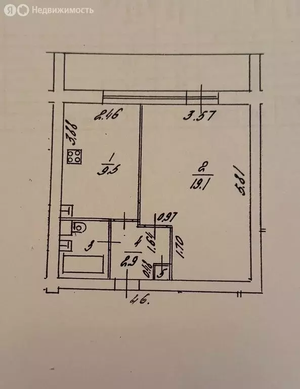 1-комнатная квартира: Видное, улица Лемешко, 14 (35 м) - Фото 0