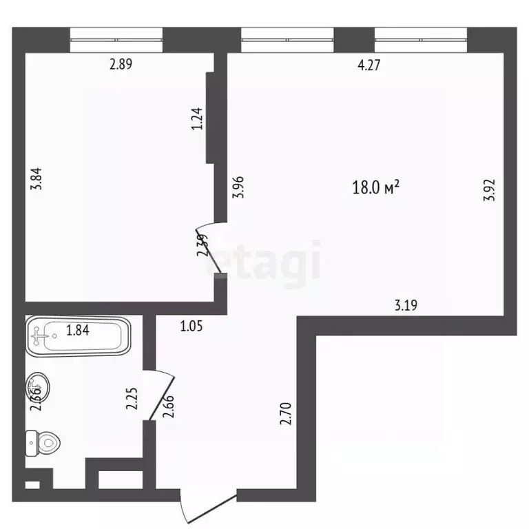 1-к кв. Тюменская область, Тюмень Интернациональная ул., 199к9 (37.6 ... - Фото 2