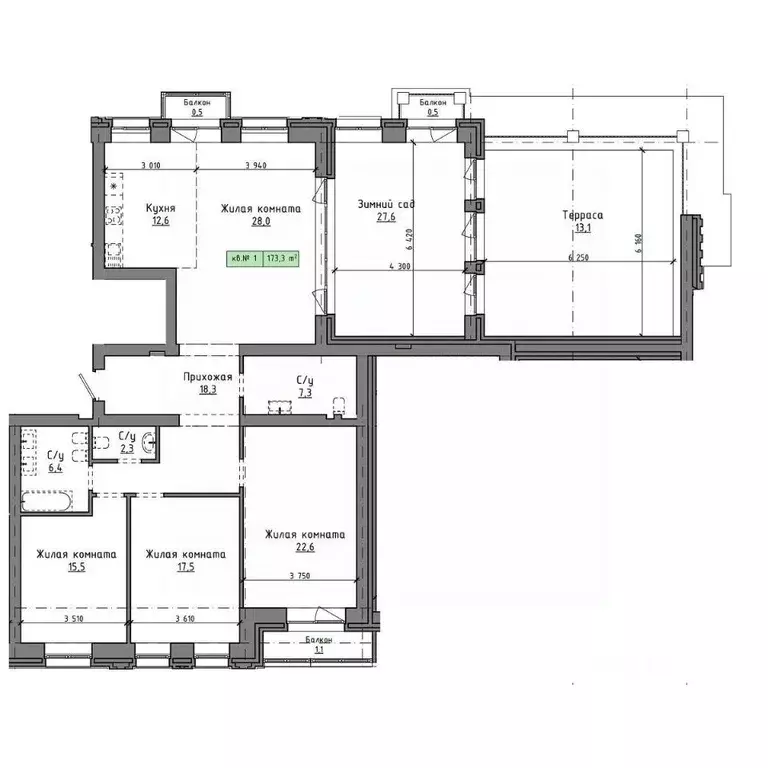 4-к кв. Алтайский край, Барнаул Интернациональная ул., 79 (201.8 м) - Фото 1