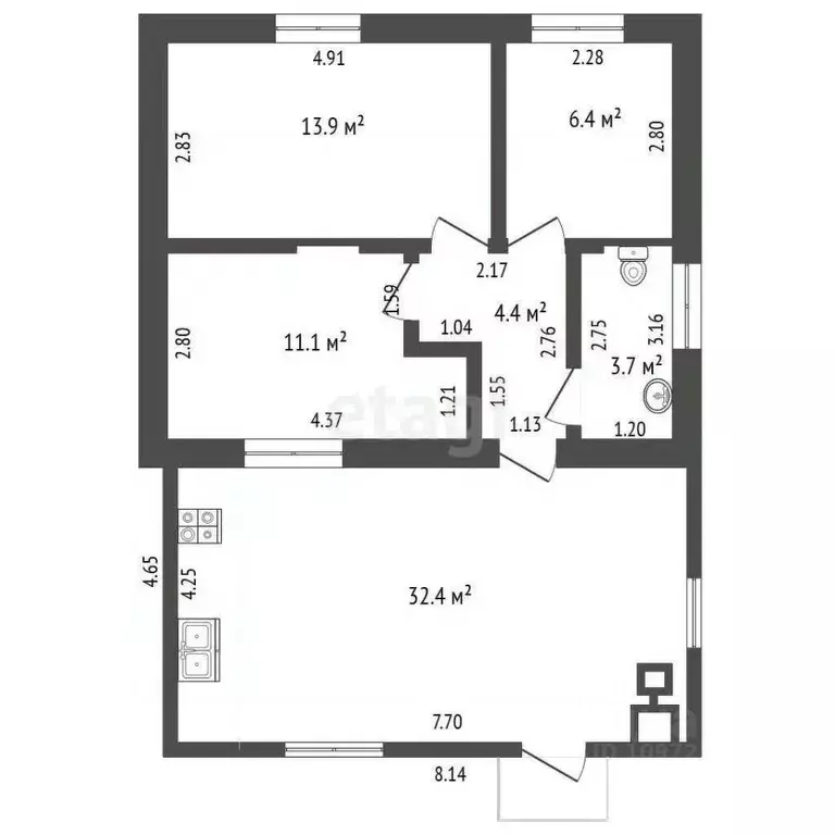 Дом в Башкортостан, Альшеевский район, Зеленоклиновский сельсовет, д. ... - Фото 2