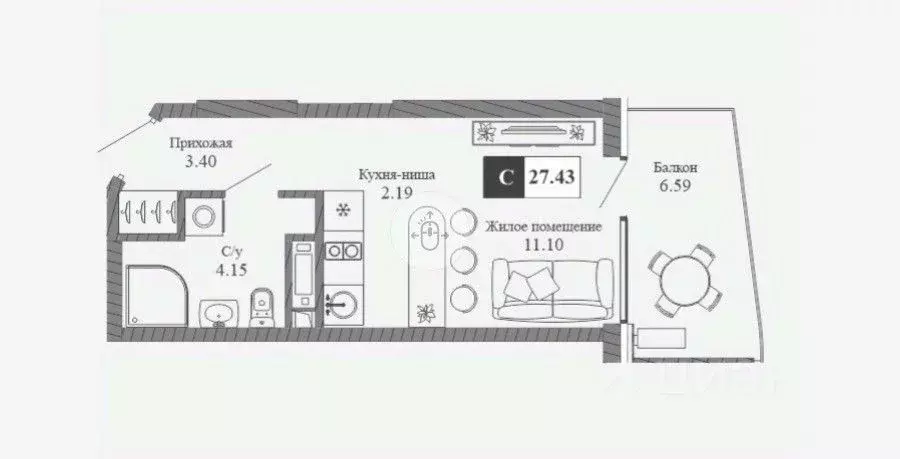 Студия Крым, Алушта Профессорский Уголок мкр, Крымская Резиденция ... - Фото 2