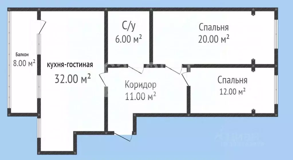 3-к кв. Дагестан, Махачкала ул. Магомедтагирова, 161Г (88.0 м) - Фото 1