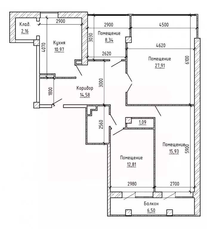 4-к кв. Кабардино-Балкария, Нальчик просп. Кулиева (109.6 м) - Фото 1