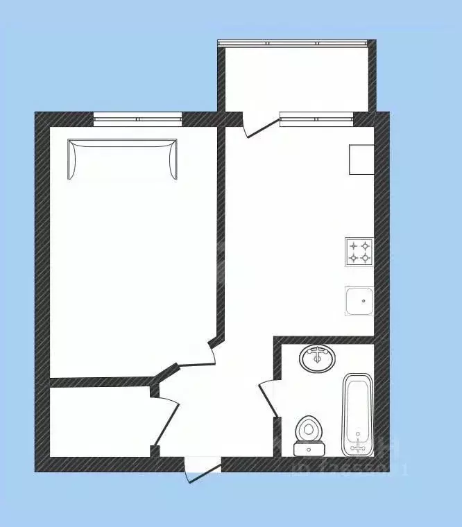 1-к кв. Костромская область, Кострома ул. Спасокукоцкого, 24а (36.2 м) - Фото 1