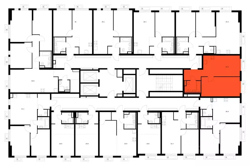 1-к кв. Московская область, Мытищи Яуза Парк жилой комплекс (41.5 м) - Фото 2