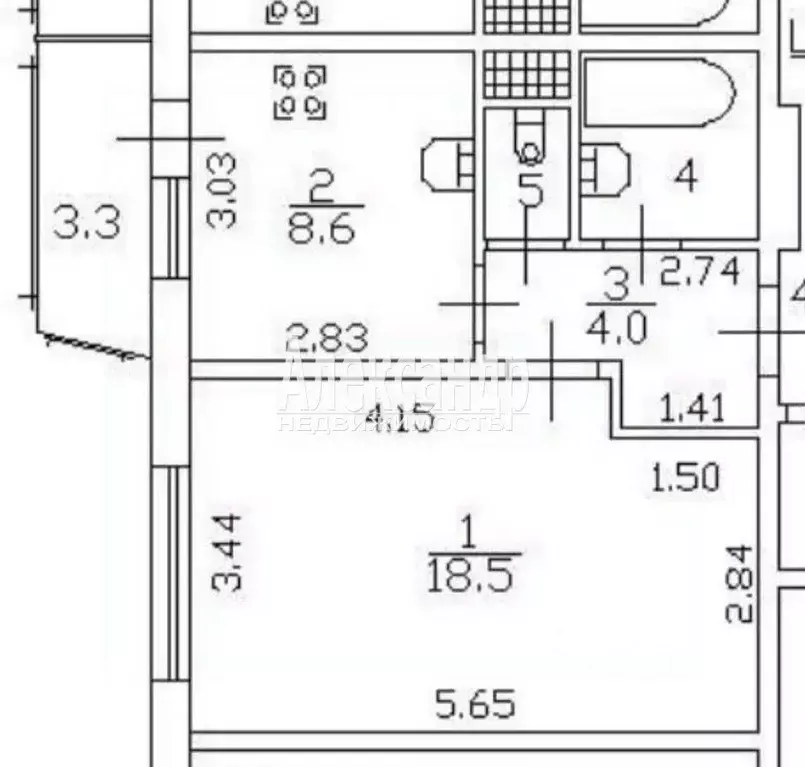 1-к кв. Санкт-Петербург ул. Коллонтай, 6к2 (35.5 м) - Фото 2