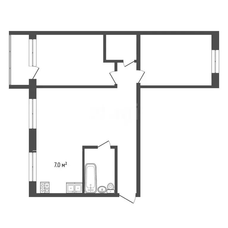 3-комнатная квартира: Ярославль, улица Колышкина, 60 (58.4 м) - Фото 1