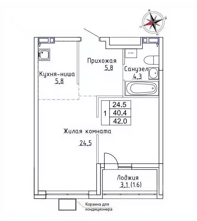 1-к кв. Приморский край, Надеждинский район, пос. Новый ул. Ленина, ... - Фото 0