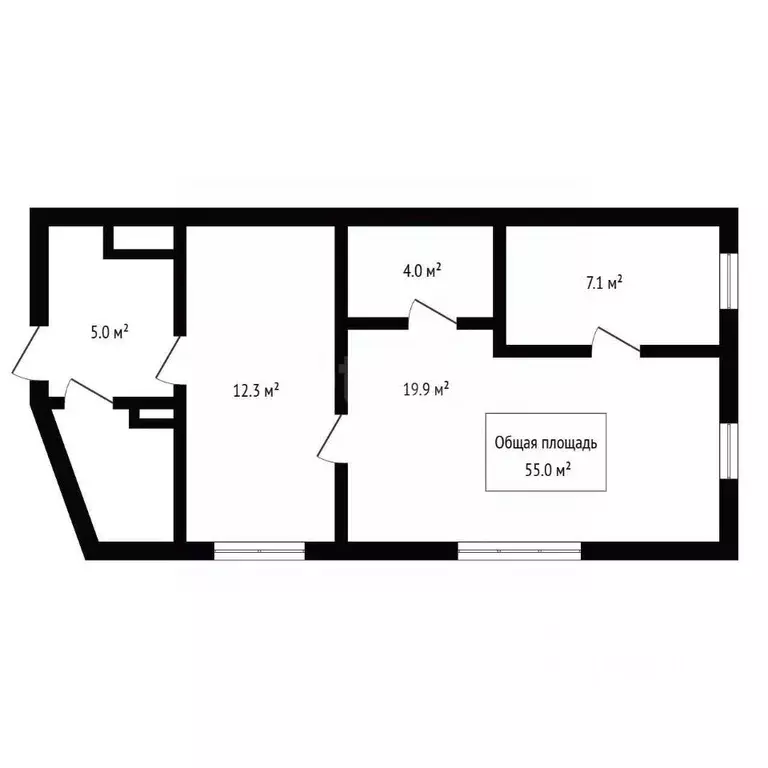 Дом в Новосибирская область, Бердск ул. Чапаева, 23 (55 м) - Фото 2