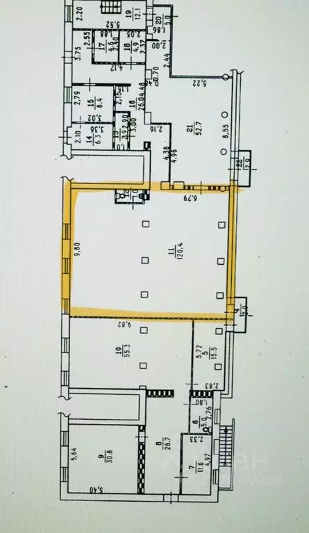 Торговая площадь в Омская область, Омск просп. Карла Маркса, 83 (121 ... - Фото 2