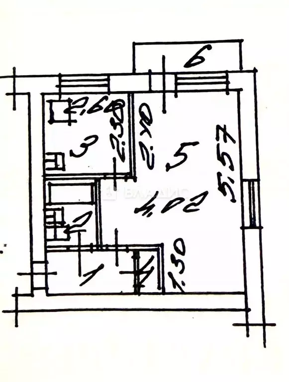 1-к кв. Белгородская область, Белгород Студенческая ул., 9 (31.3 м) - Фото 2