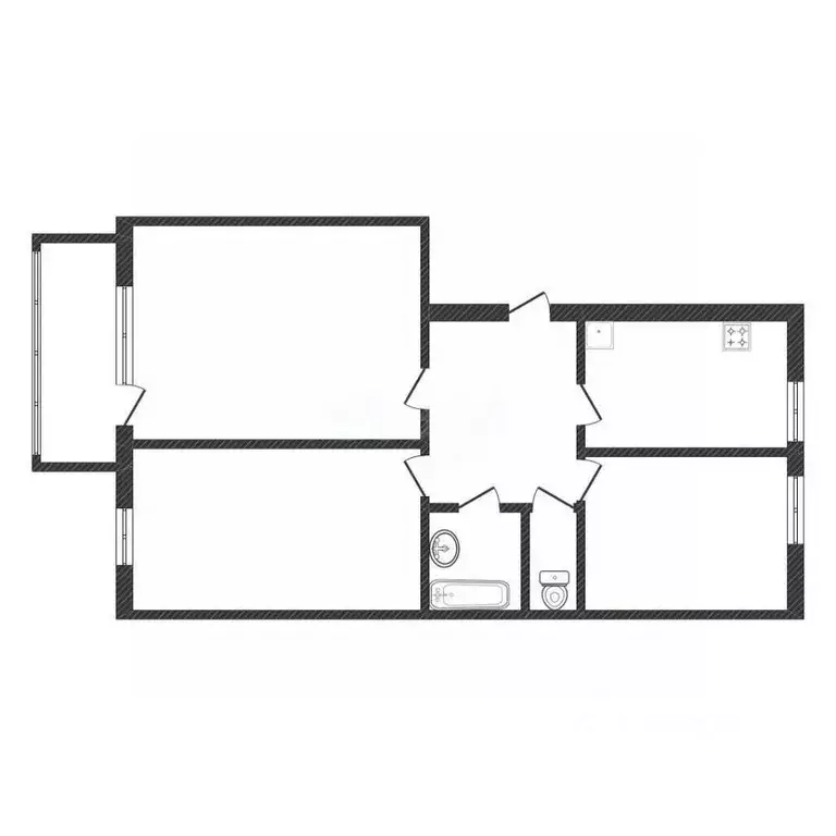 3-к кв. Белгородская область, Белгород ул. Макаренко, 6В (61.3 м) - Фото 1