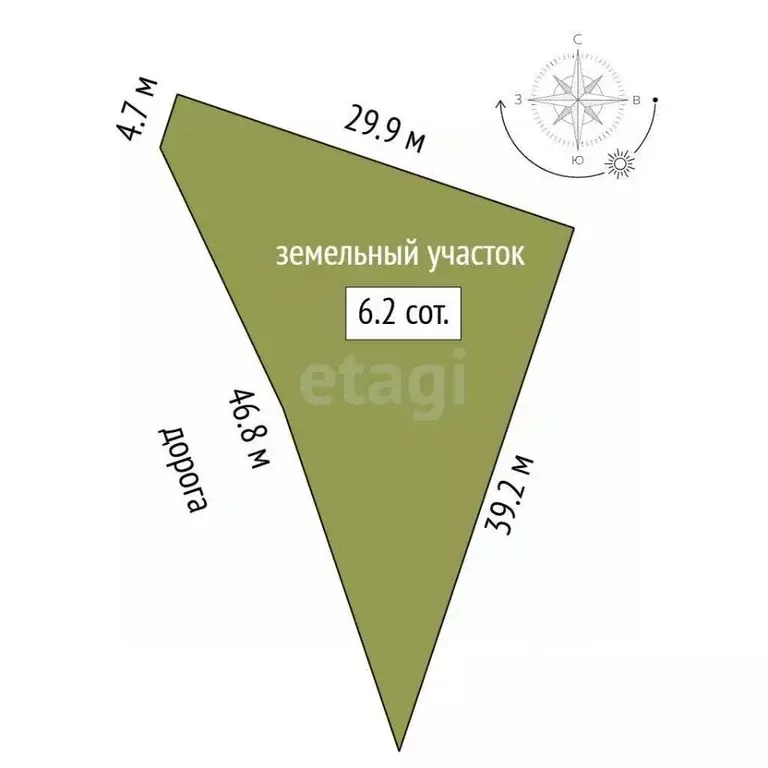 Участок в Крым, Симферопольский район, с. Мирное  (6.23 сот.) - Фото 2