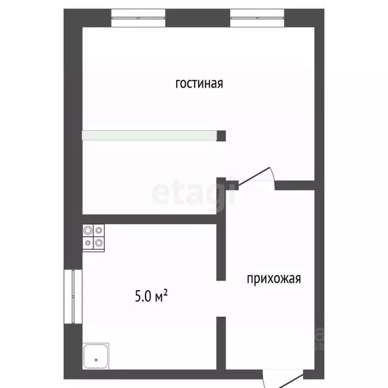 1-к кв. Башкортостан, Бирск ул. Чеверева, 33 (35.4 м) - Фото 1