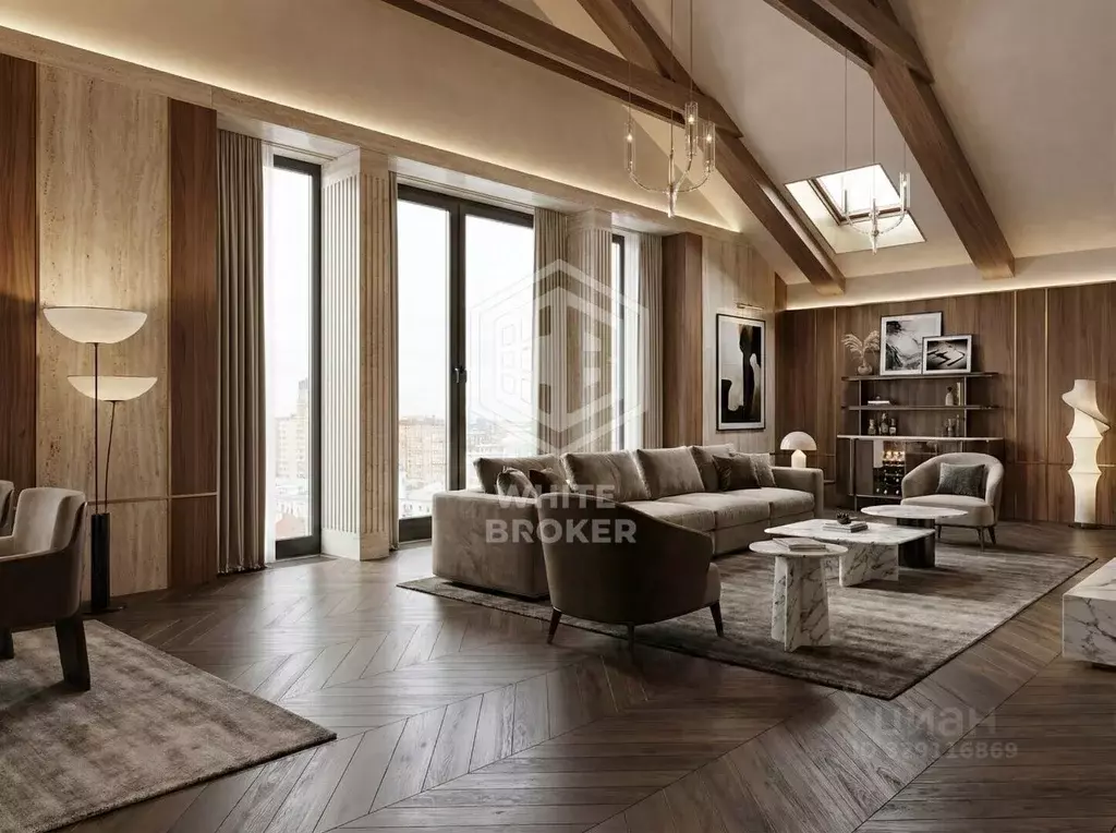 4-к кв. Москва пер. Красина, 16С1 (360.0 м) - Фото 1