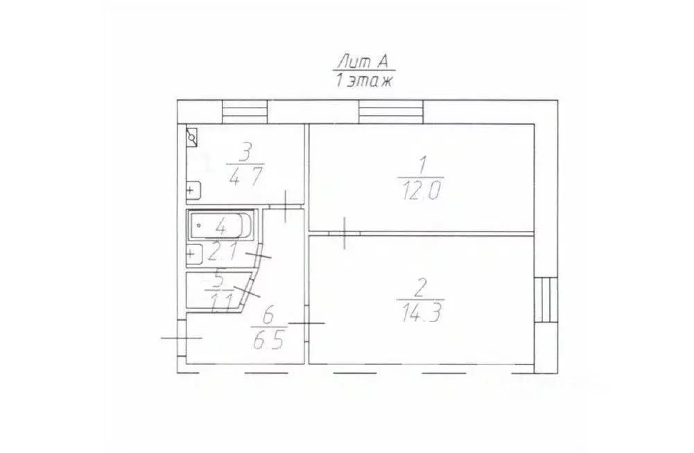 2-к кв. Саратовская область, Тарханы ст. ул. Дорожная, 3 (40.7 м) - Фото 2