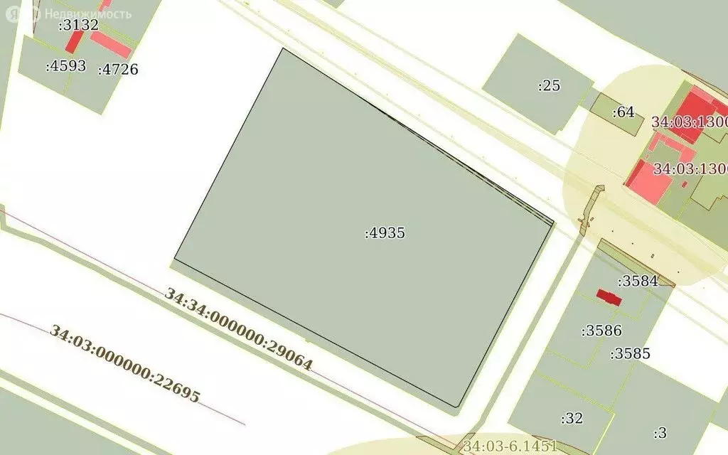 Участок в Волгоград, шоссе Авиаторов (1623.33 м) - Фото 1