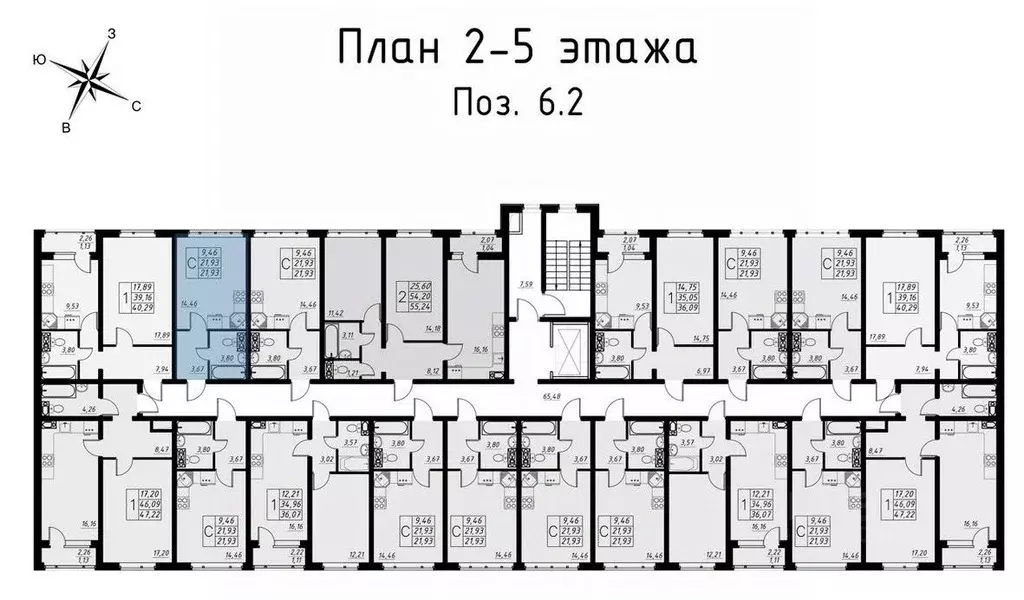 1-к кв. Тамбовская область, Тамбов ул. Имени Павла Строганова, 7 ... - Фото 1