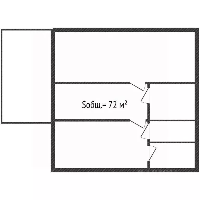 Дом в Брянская область, Клинцы Ущерпская ул. (72 м) - Фото 1