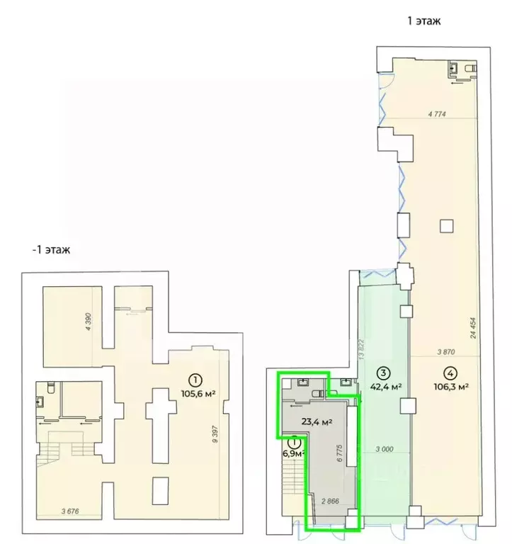 Помещение свободного назначения в Москва Большой Сухаревский пер., ... - Фото 2