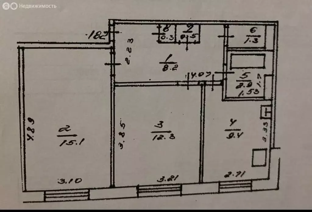2-комнатная квартира: Уфа, улица Адмирала Ушакова, 84 (50 м) - Фото 1