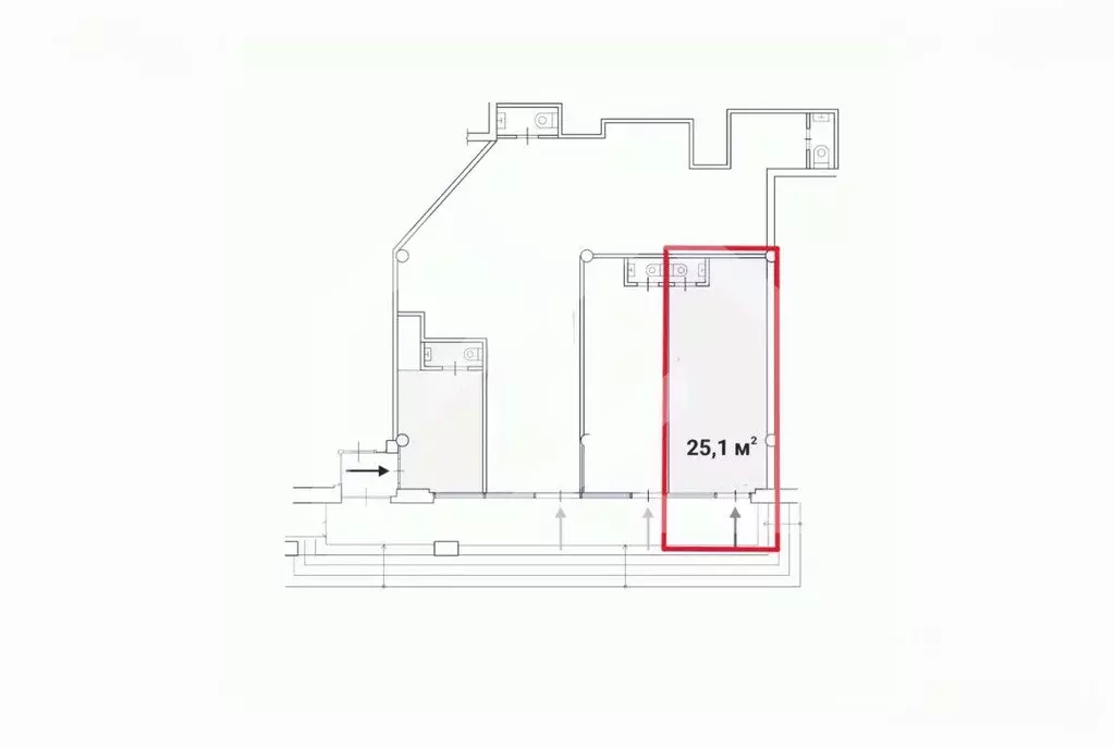 Помещение свободного назначения в Москва Уральская ул., 5А (25 м) - Фото 2
