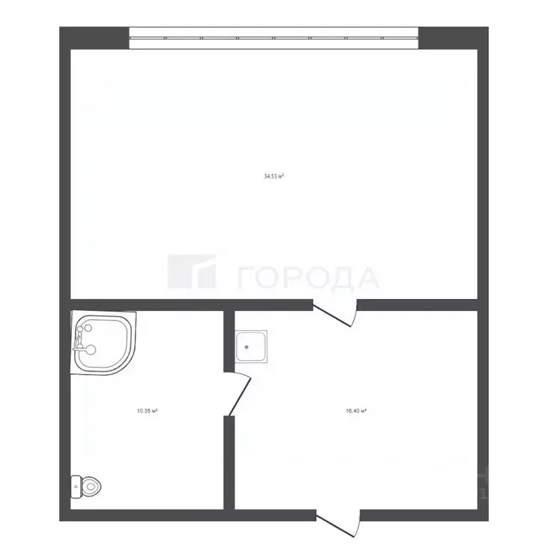 Студия Алтайский край, Барнаул ул. Эмилии Алексеевой, 5к1 (17.0 м) - Фото 2