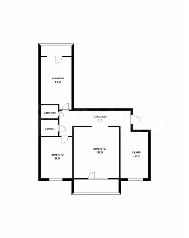 3-к. квартира, 70 м, 7/9 эт. - Фото 0