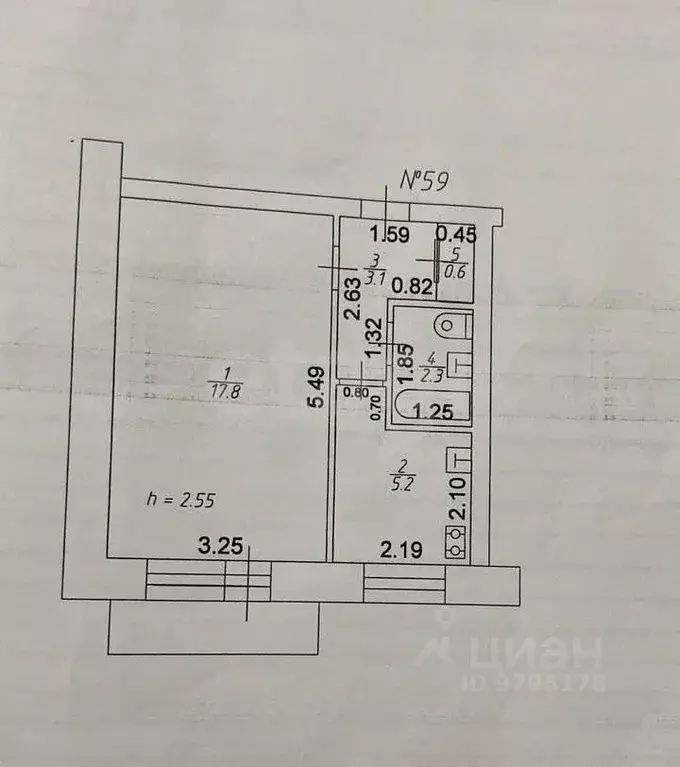 1-к кв. Татарстан, Казань ул. Айдарова, 20 (29.0 м) - Фото 1