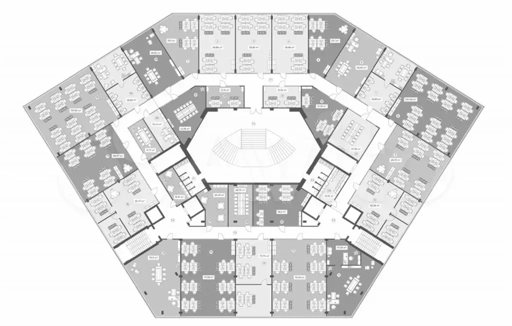 Офис, 56.2 м - Фото 1