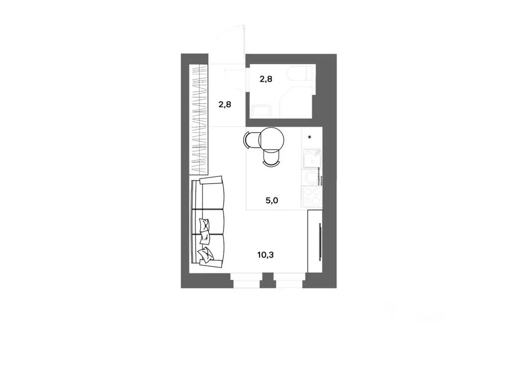 Студия Ленинградская область, Всеволожский район, д. Новое Девяткино ... - Фото 1
