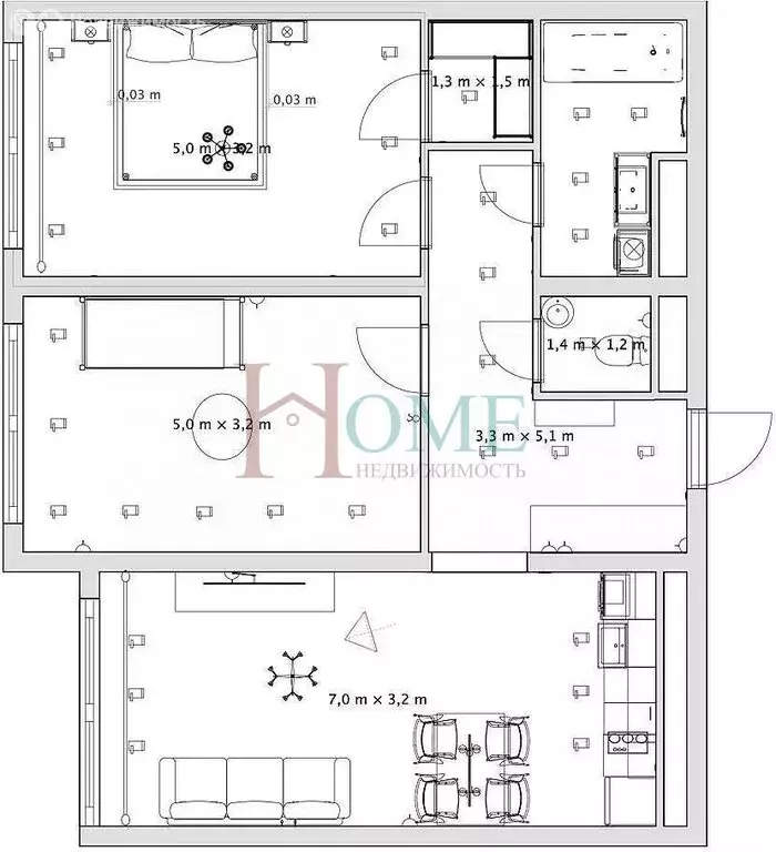 3-комнатная квартира: Новосибирск, Большевистская улица, 94 (73 м) - Фото 1