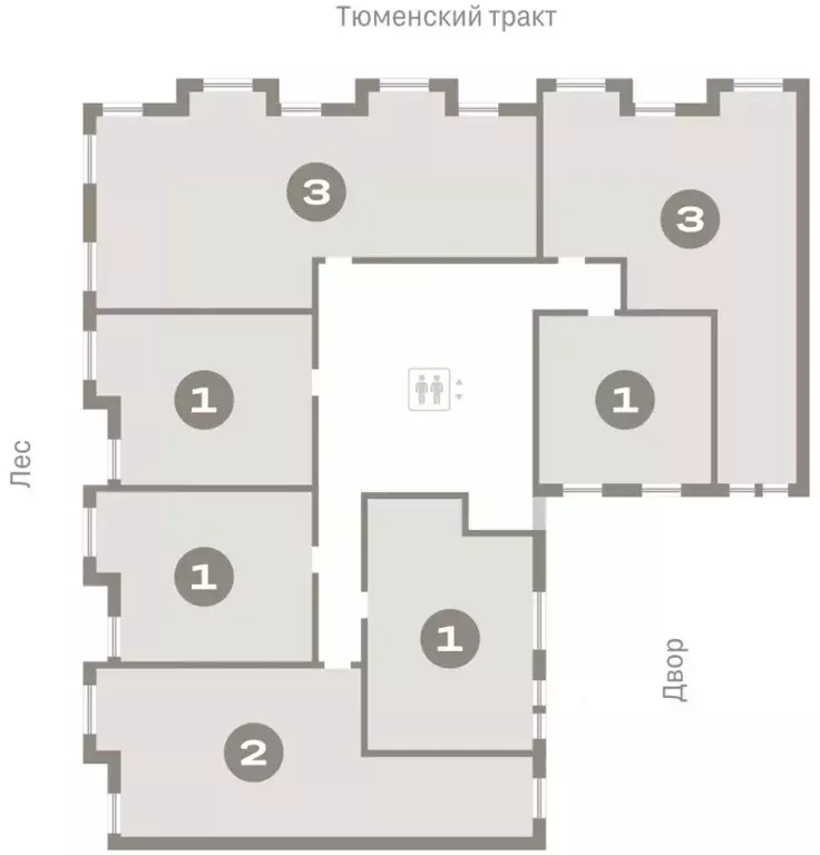 3-к кв. Ханты-Мансийский АО, Сургут 35-й мкр, Квартал Новин жилой ... - Фото 2