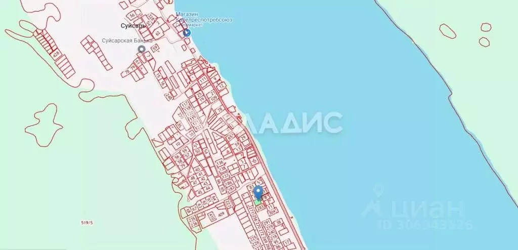 Участок в Карелия, Прионежский район, Заозерское с/пос, д. Суйсарь  ... - Фото 1