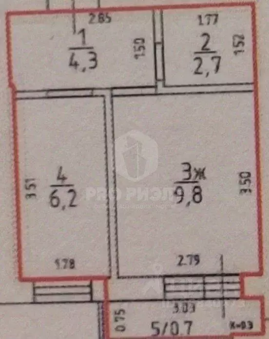 1-к кв. Калининградская область, Пионерский Октябрьская ул., 2Ак1 ... - Фото 2