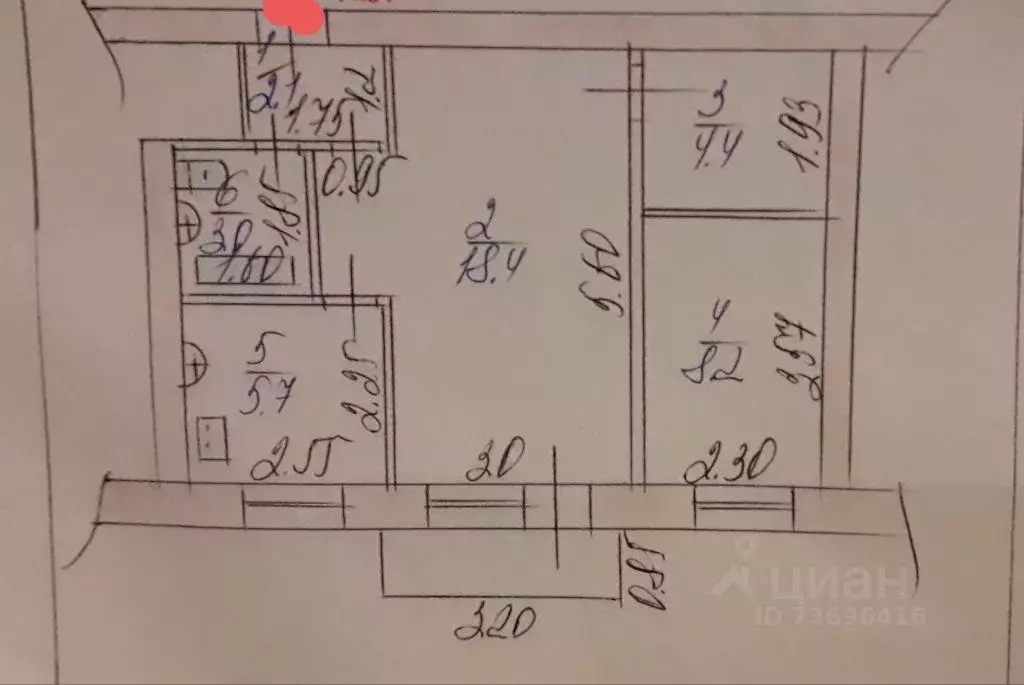 2-к кв. Нижегородская область, Бор ул. Чугунова, 3 (42.6 м) - Фото 1