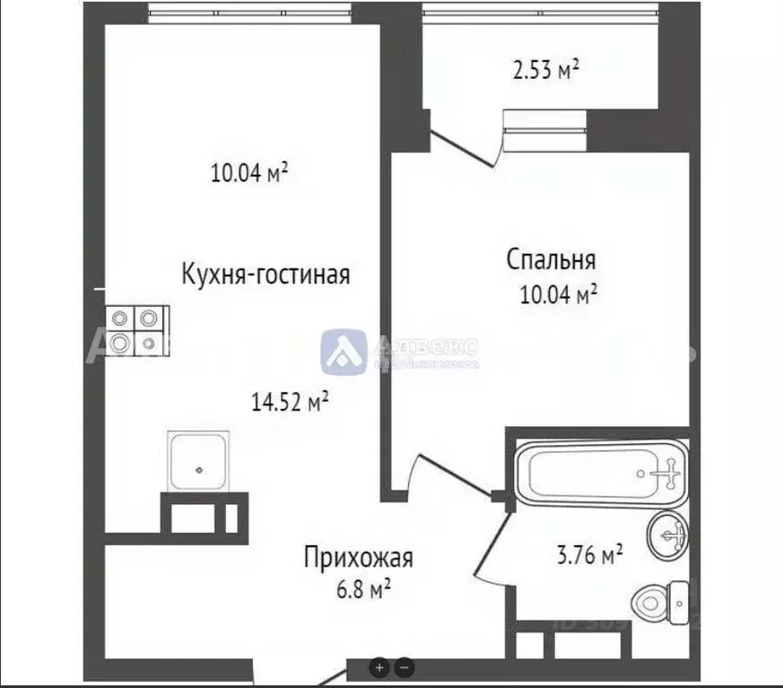 1-к кв. Тюменская область, Тюмень ул. Разведчика Кузнецова, 7 (36.8 м) - Фото 1