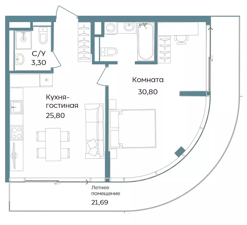 2-к кв. Крым, Саки ул. Морская (81.59 м) - Фото 1