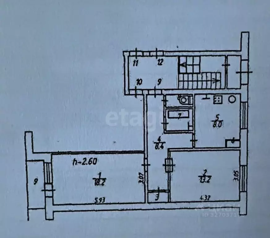 2-к кв. Калужская область, Ферзиковский муниципальный округ, Зудна ... - Фото 2