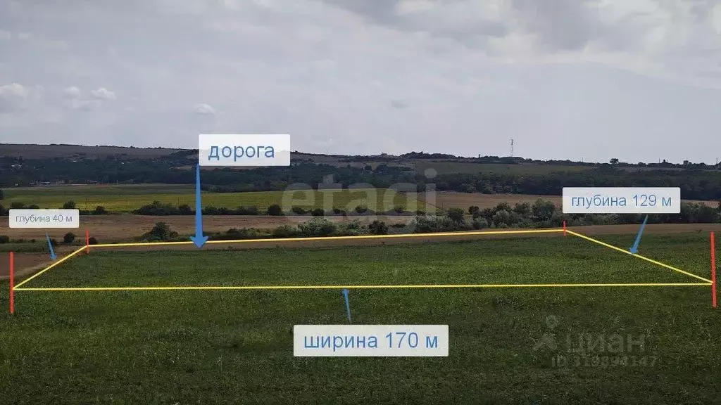 Участок в Краснодарский край, Анапа муниципальный округ, Иванов хут.  ... - Фото 0