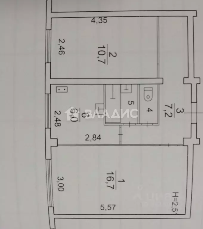 2-к кв. Карелия, Петрозаводск ул. Репникова, 21Б (43.9 м) - Фото 1