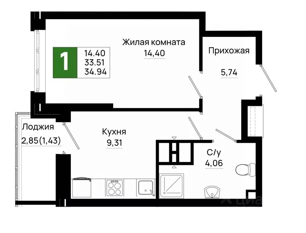1-к кв. Ростовская область, Ростов-на-Дону Нефтекачка кв-л, Октябрь ... - Фото 0