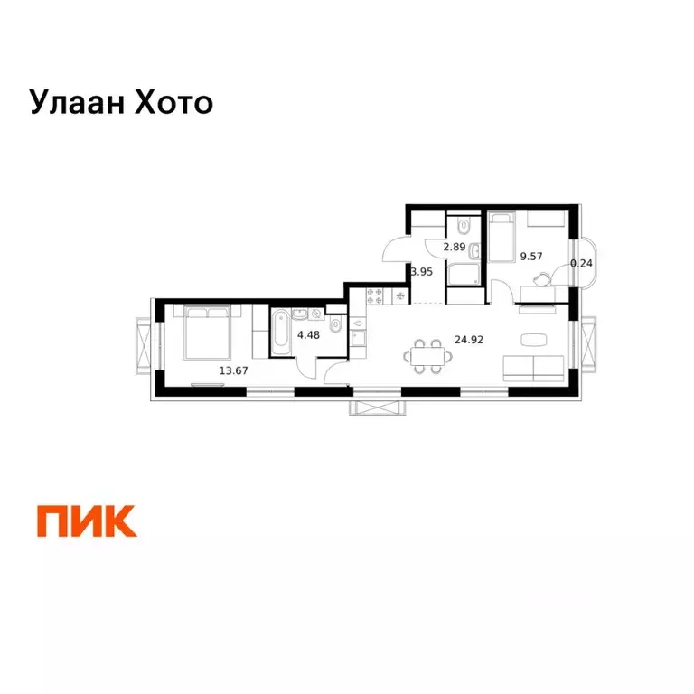 2-к кв. Бурятия, Улан-Удэ ул. Шмидта, 37А (59.72 м) - Фото 1