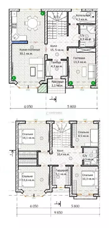 Таунхаус в Краснодарский край, Крымск ул. Маршала Жукова, 46/10 (140 ... - Фото 2