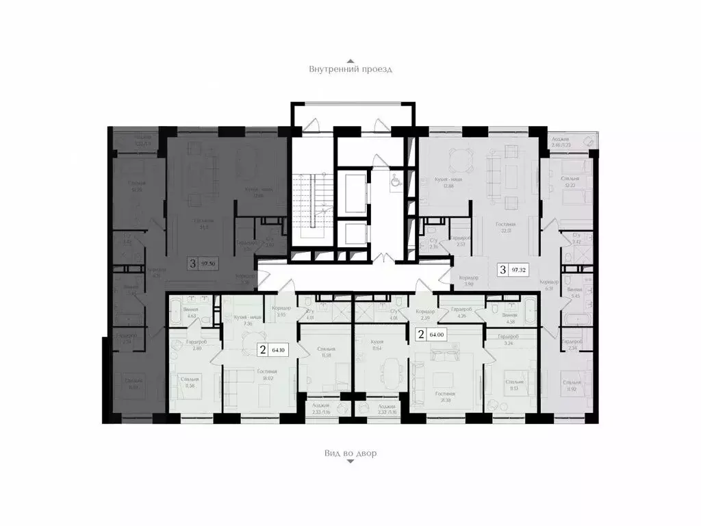 3-комнатная квартира: Москва, 1-я улица Бухвостова, 2к3 (97.6 м) - Фото 1