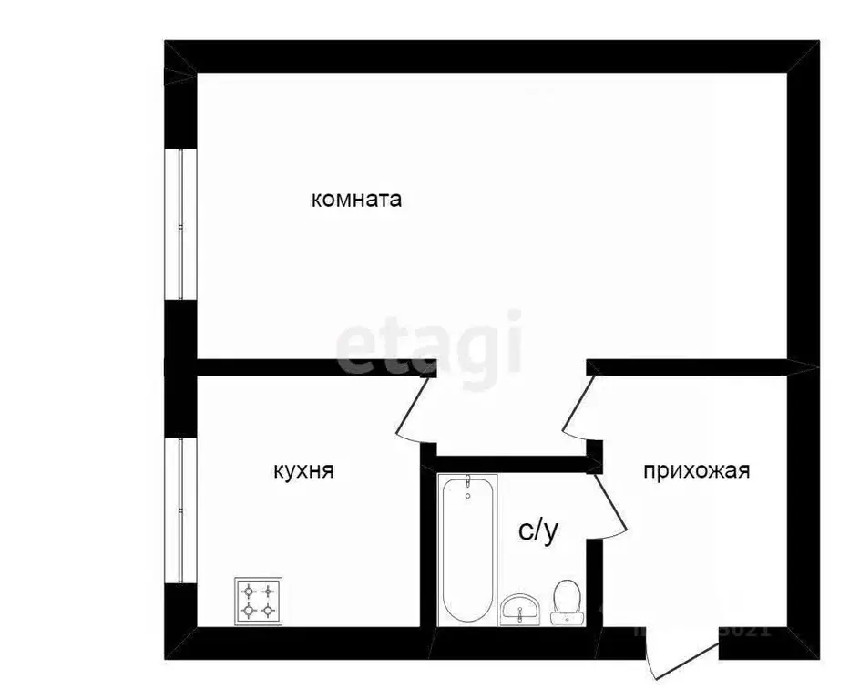 1-к кв. Костромская область, Кострома Советская ул., 129 (33.0 м) - Фото 2