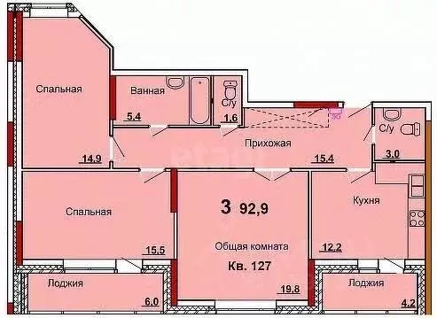 3-к кв. Тульская область, Тула городской округ, с. Осиновая Гора, ... - Фото 2