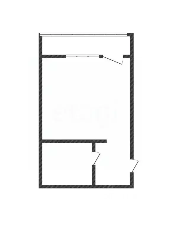 Студия Курская область, Курск ул. Энгельса, 158к2 (28.2 м) - Фото 2