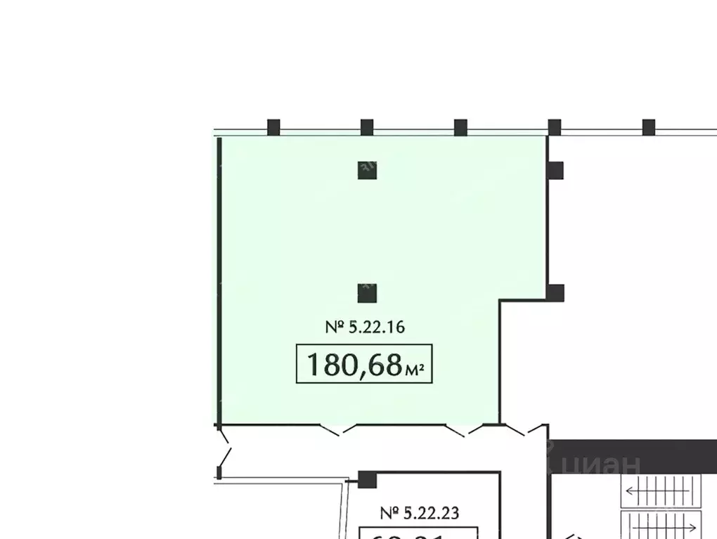 Офис в Санкт-Петербург Левашовский просп., 13И (181 м) - Фото 2